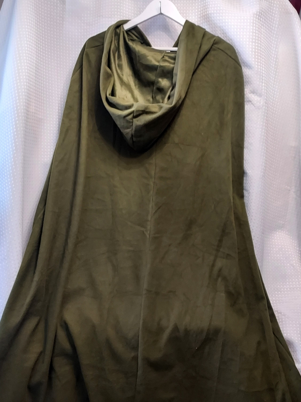Olive Green Hooded Cape- Halloween - Picture 5 of 5